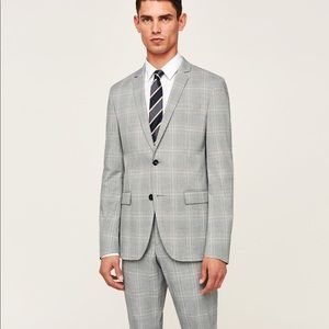 grey suit zara